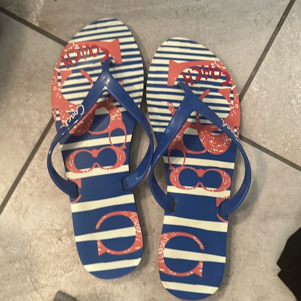 Coach flip flops